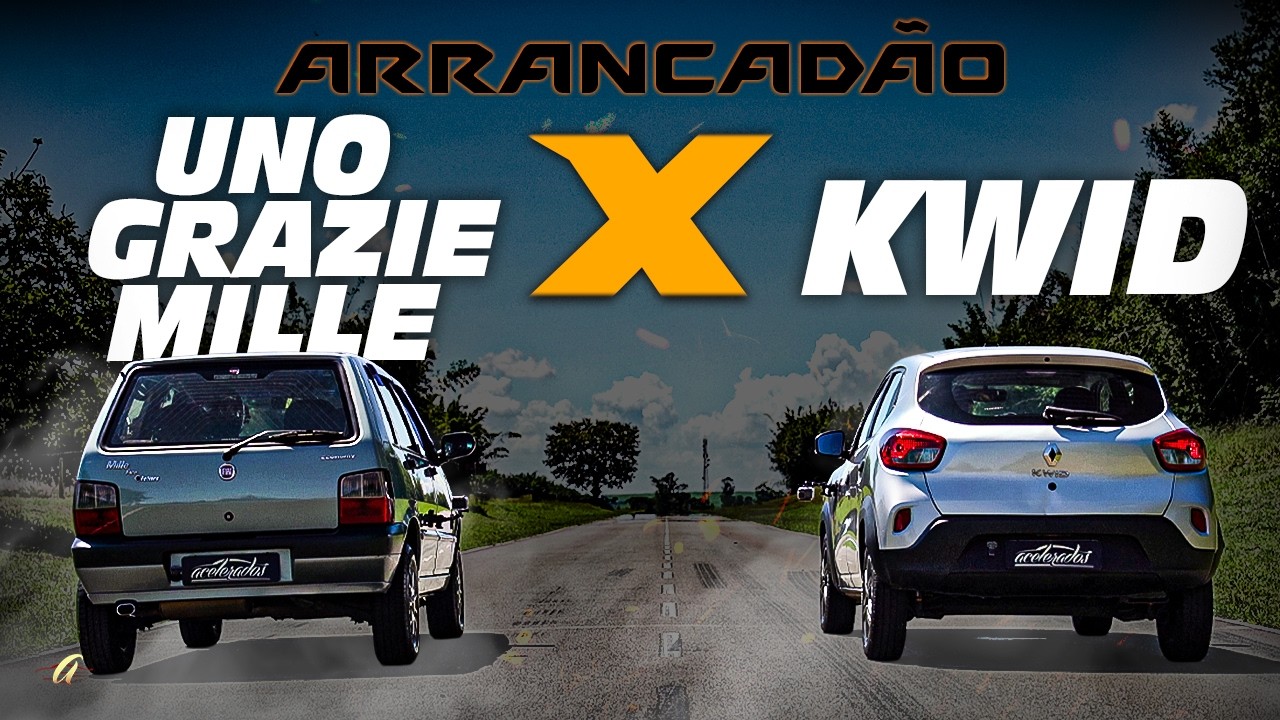 UNO MILLE X KWID! POPULAR 1.0 ANTIGO anda junto com POPULAR 1.0 MODERNO na Arrancada?