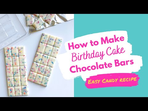 How to make birthday cake chocolate bars