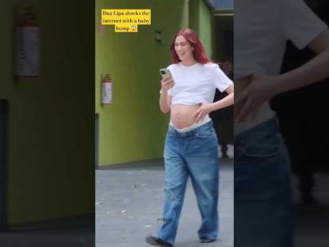 Dua Lipa shocks the internet with her pregnancy 😱 #dualipa #pregnancy #albania #fypシ゚viral #foryou