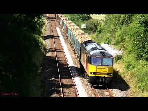 TWO Freights at Kirkby Thore - and Loco convoy!