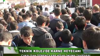 AFYON TEKNİK KOLEJ'DE İLK KARNE HEYECANI