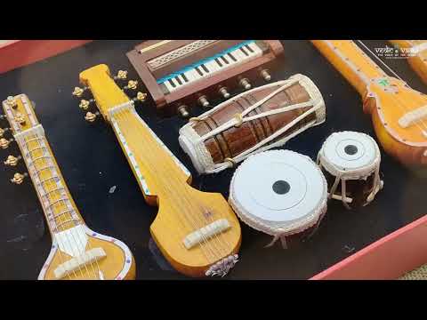 Miniature Handmade (Tabla, Sitar, Dholak and Harmonium) Musical Instrument video
