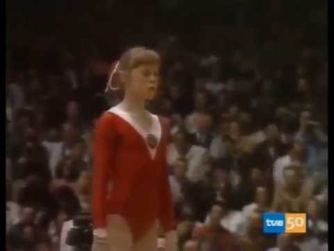 Elena Mukhina world champion -  Strasbourg 1978