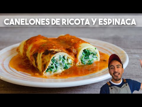 RICOTTA AND SPINACH CANNELLONI, for Sunday lunch