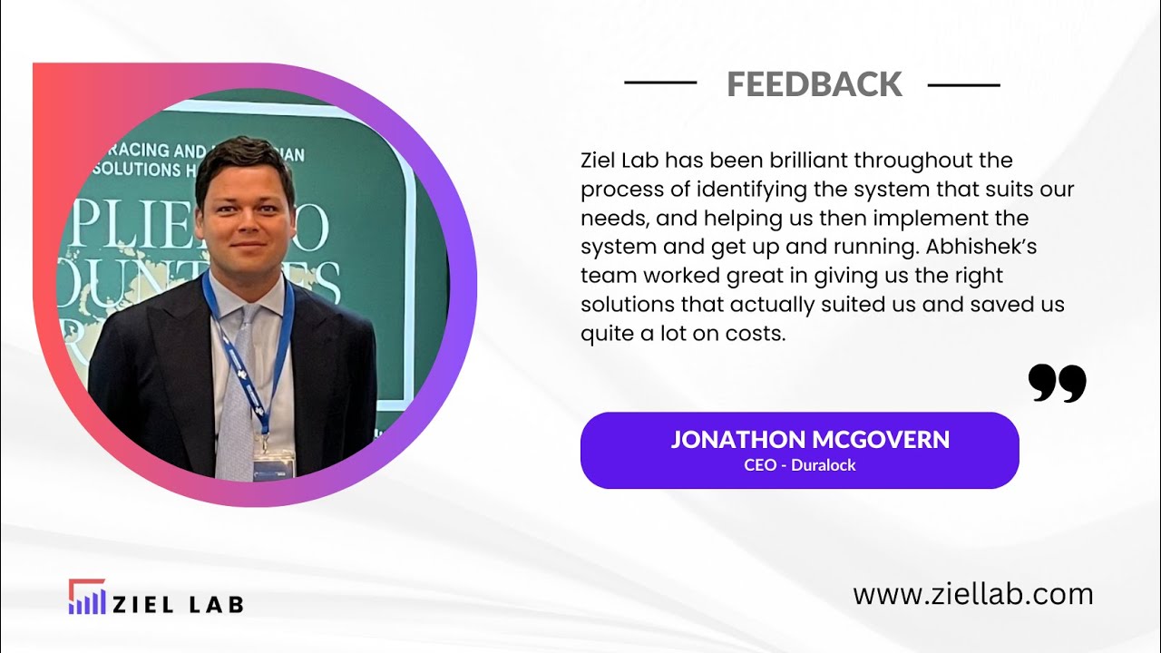 Testimonial from Jonathon McGovern