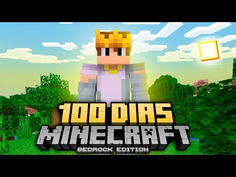 Sobrevivi 100 Dias No Minecraft Bedrock