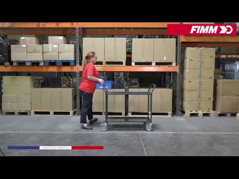 Chariot d'atelier plateaux tôle - capacité 200 kg FIMM