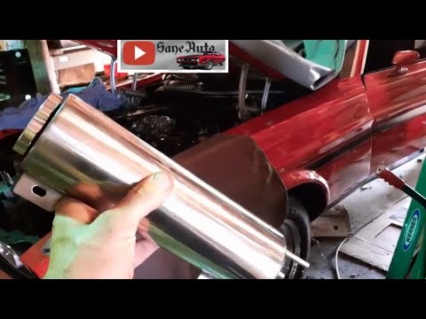 How to install a Classic car Radiator Overflow reservoir Ford Mustang