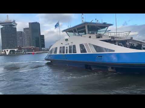 Amsterdam 🇳🇱 GVB Ferry F4 ride - Centraal Station → NDSM