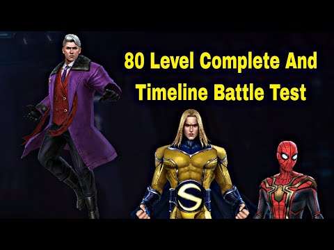 Magneto 80 Level Complete And Timeline Battle Testing - Marvel Future Fight