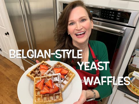 How To Make Belgian Waffles! Light, Crispy On The Outside, Creamy On The Inside. Made With Yeast!