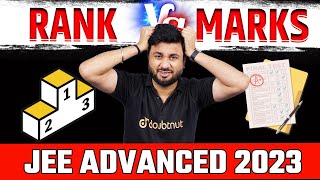 JEE Advanced 2023 Marks Vs Rank Category Wise | JK Sir