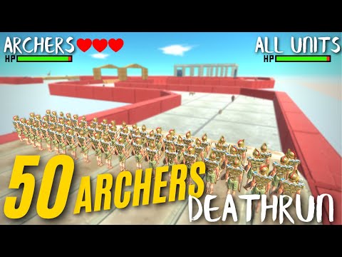 50x Archie The Archer Impossible Maze Deathrun - Animal Revolt Battle Simulator | ARBS
