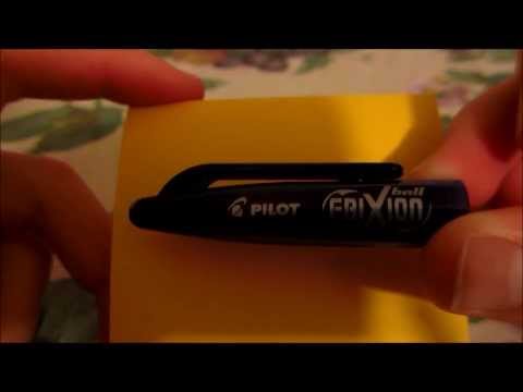 Pilot Frixion Ball Erasable Pen (Erasing With a Lighter, And Bringing Back by Putting in Freezer)