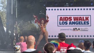 如何才能融入美國社會 老外VS 中國人的Event / AIDS Walk LA第40屆為愛滋病步行籌款 ￼現場非常的嗨 好几千人參与與非常的壮观