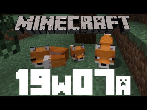 Minecraft 1.14 News – Snapshot 19w07a: Foxes!