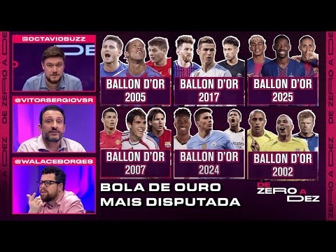 QUAL FOI A BOLA DE OURO MAIS DISPUTADA DO SÉCULO? | DE ZERO A DEZ