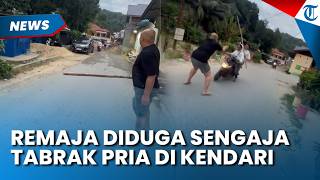 Viral Video Remaja Diduga Sengaja Tabrak Pria di Kendari gegara Ditegur Motoran Ugal-ugalan