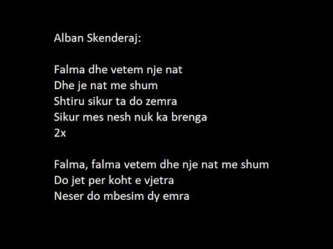 Capital T X Alban Skenderaj - Nje Nate (Lyrics/Text) 2022