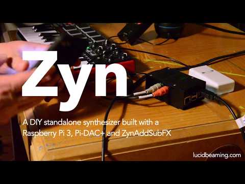 ZynAddSubFX running headless on a Raspberry Pi and Pi-DAC+