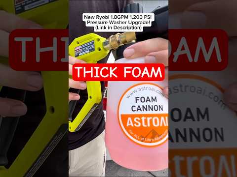 Ryobi 1.8 GPM Pressure Washer Foam Cannon Upgrade