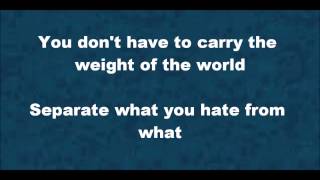 Framing Hanley - "Weight Of The World" {Lyrics}