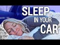 How To Sleep in a Car Comfortably (CAR MATTRESS DEMONSTRATION) | Travel Snacks