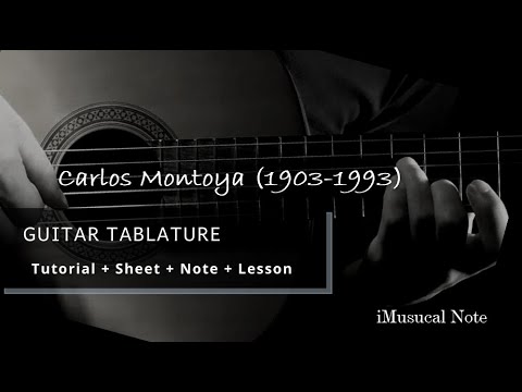 Guitar TAB - Carlos Montoya : Compas Flamenco | Tutorial Sheet Lesson #iMn