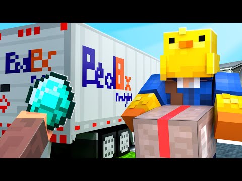 I Started a DELIVERY JOB in Minecraft!