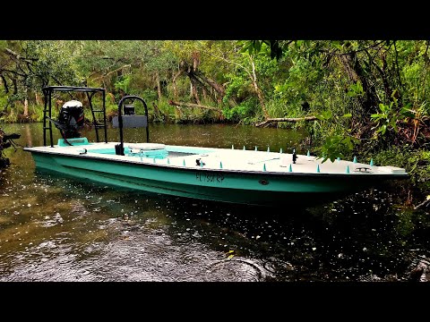 Solo Camping on NEW SKIFF - 7 Sisters Springs - CAYO 173