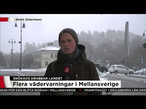 Här drar snökaoset fram - Nyheterna (TV4)