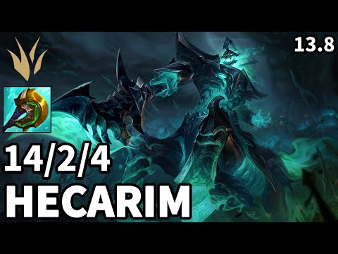Hecarim Jungle vs Amumu - KR Master  | Patch 13.8