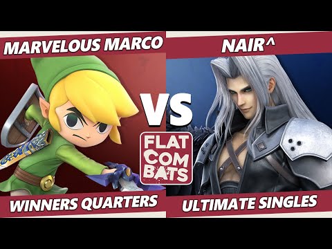 Flat Combats 5 Winners Quarters - Marvelous Marco (Toon Link) Vs. Nair^ (Sephiroth) SSBU Ultimate
