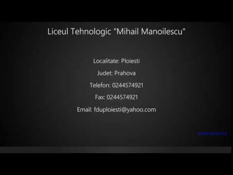 Liceul Tehnologic "Mihail Manoilescu" Ploiesti