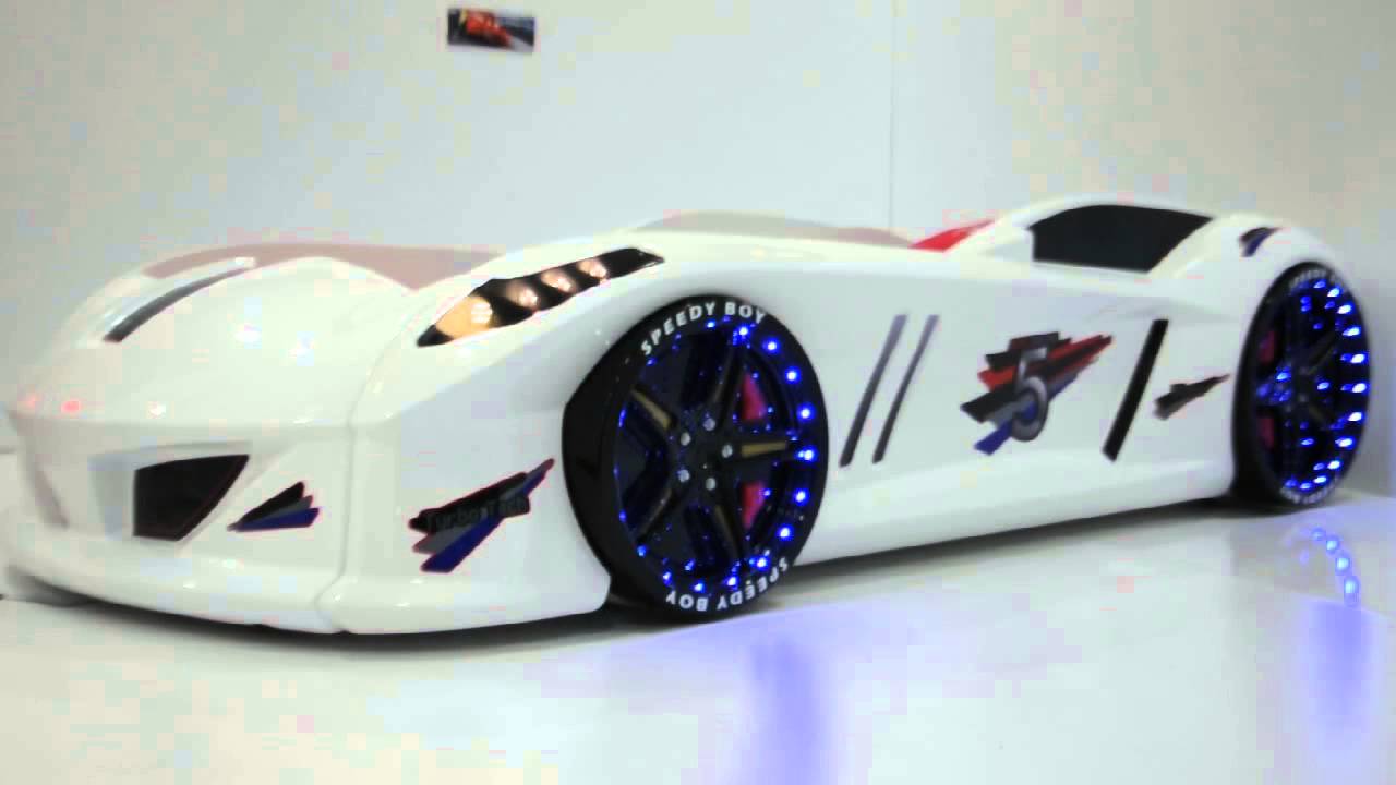 Детская кровать машина Jaguar Speedy Boy 190 x 90 см, красная