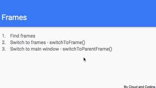 15 -  Switching to iframes using WebdriverIO