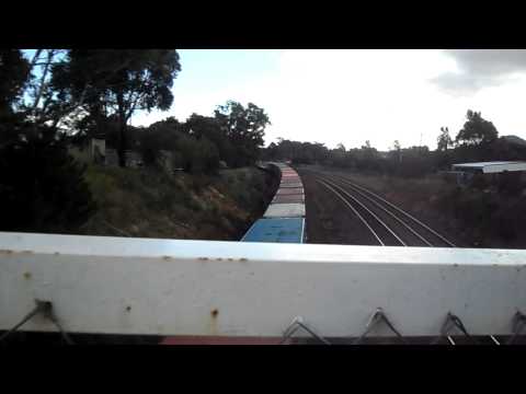 G535 DL50 DL43 Pacific National Container freight at Broadford 9/4/2012