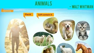 Animals By Walt Whitman - (First Flight - X)