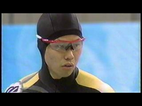 日本中が感動の涙　清水宏保 Hiroyasu Shimizu　長野五輪金メダル 1998 Hiroyasu Shimizu 1998年長野オリンピック 男子スピードスケート500m