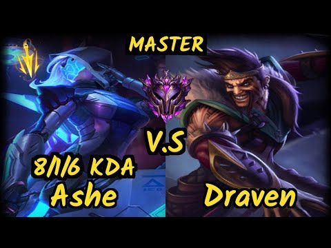 S04 Sedrion (ASHE) vs DRAVEN - 8/1/6 KDA BOTTOM ADC GAMEPLAY - EUW Ranked MASTER