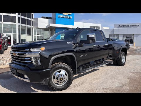 2022 Chevrolet Silverado 3500HD 4WD Crew Cab Long Box High Country in Black for sale at Boyer Chevrolet Lindsay Ltd. in Lindsay, ON