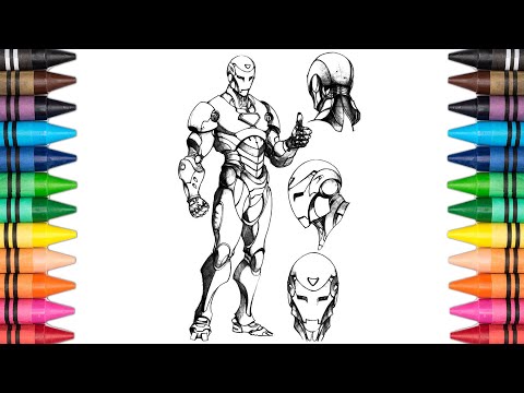 IRON-MAN Coloring Page #97 - Elektronomia - Sky High [NCS Release]