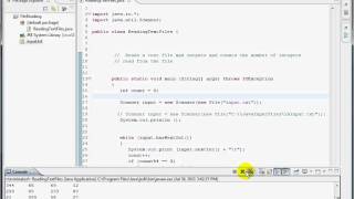 Download the video "Reading Text Files Using Eclipse"
