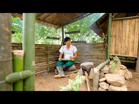 Building a DREAM Primitive Kitchen in the Forest | CEO Leaves The City: Bamboo & Stone