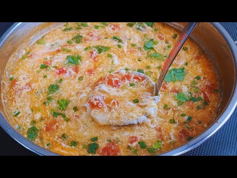Súp cà chua trứng