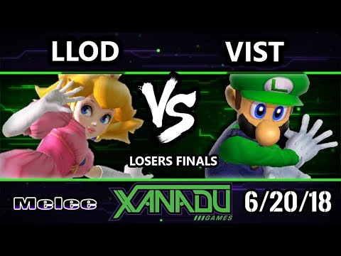 S@X 255 SSBM - Vist (Luigi) Vs. lloD (Peach, Yoshi) - Smash Melee Losers Finals