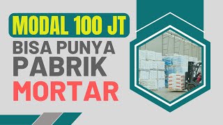 Pengusaha Bata Hebel / Bata Ringan wajib Punya Mesin Mortar Mini ini Modal 100Jt-an Bisa Jadi Juragan Mortar