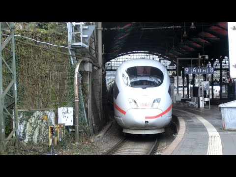 DB BR 406 (ICE 3M)/Vertrek Départ Abfahrt Aachen Hbf (ICE International), 1.II.2023