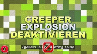 Minecraft - Creeper Explosionen Deaktivieren OHNE /Mobgriefing false - (Quick) Tutorial 1.12
