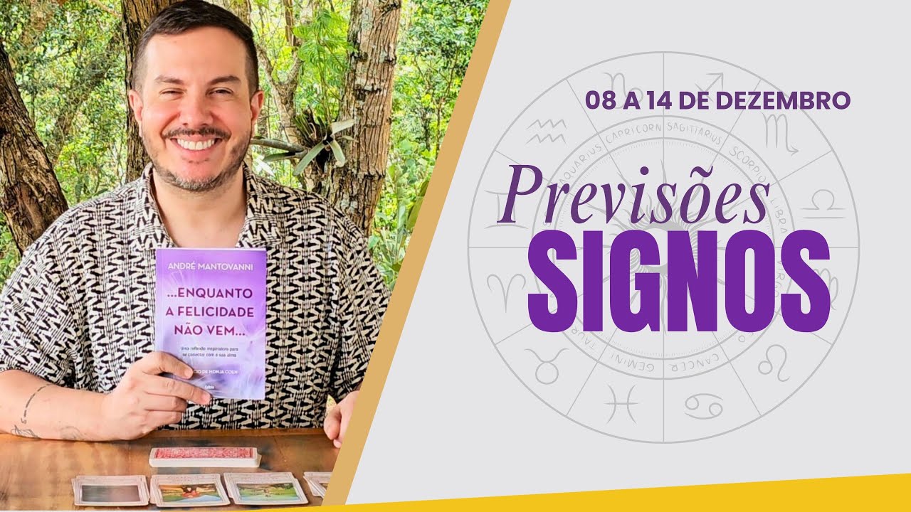 PREVISÕES DOS SIGNOS  - 08  a 14   de DEZEMBRO 2024 | André Mantovanni